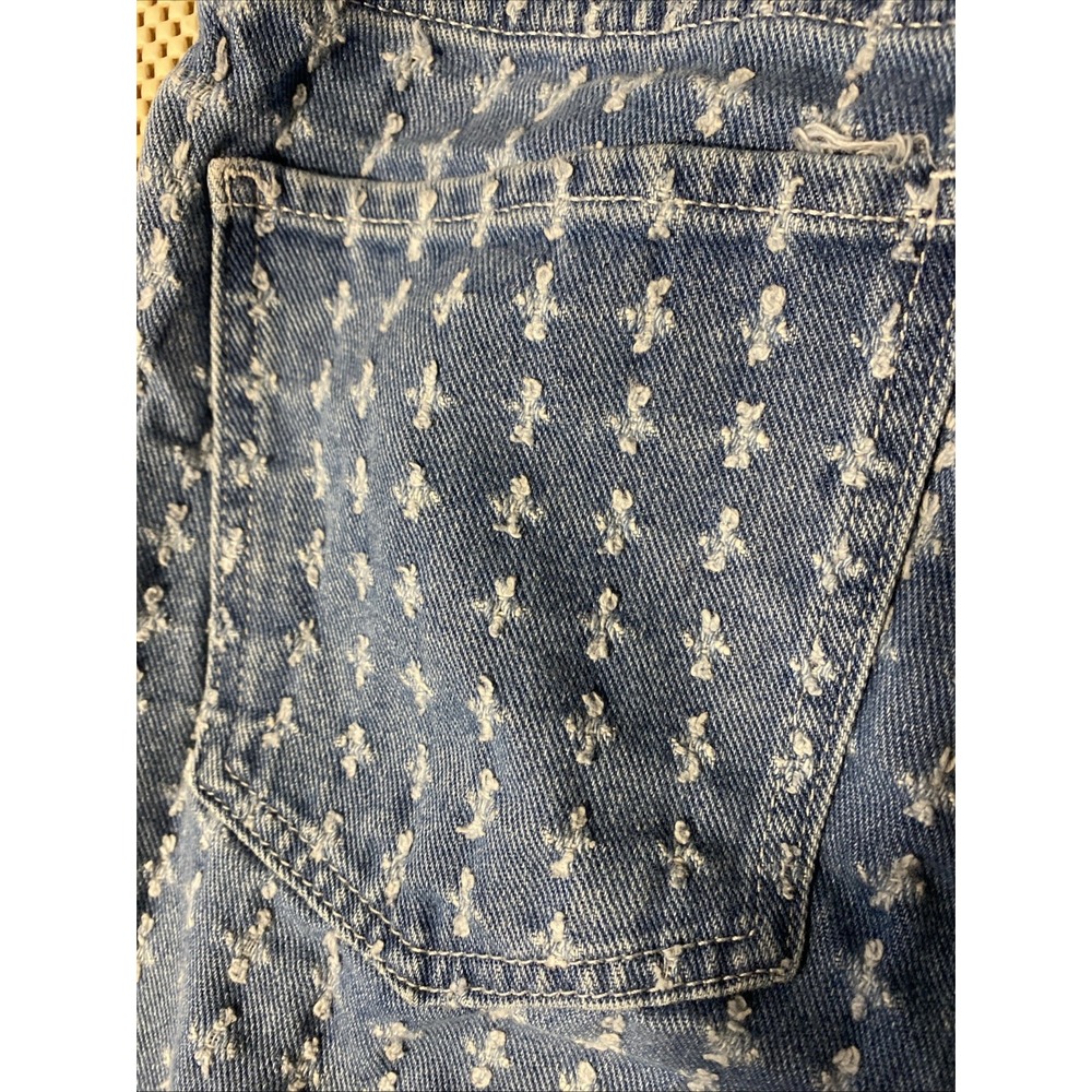 PacSun Textured Dad Button Fly Straight Denim Jeans Womens Boho SZ 24 - Picture 5 of 5
